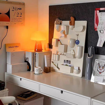 مصباح طاولة LED على شكل فطر حجري قوسي قابل لإعادة الشحن عبر USB للغرفة العصرية 