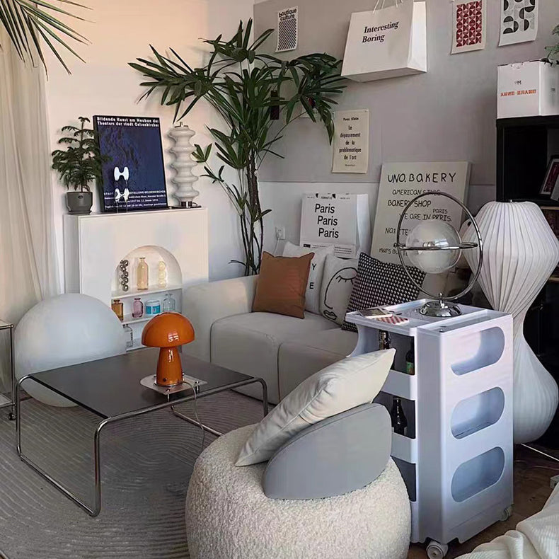 Abat-jour champignon en verre créatif contemporain 1 lumière pour lampe de table pour bureau à domicile 