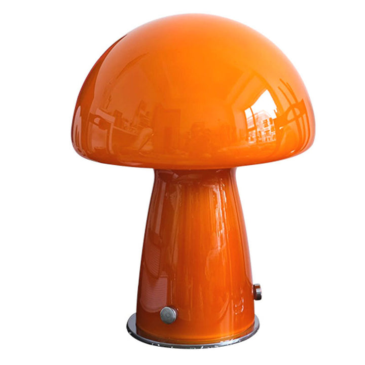 Abat-jour champignon en verre créatif contemporain 1 lumière pour lampe de table pour bureau à domicile 
