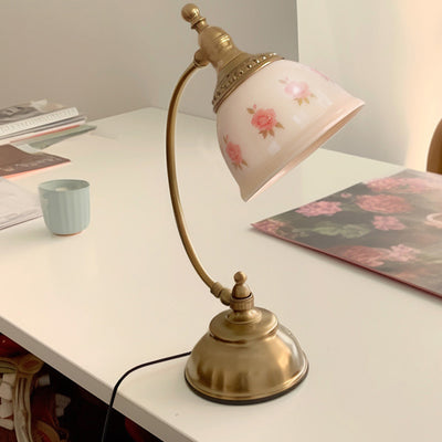 Zeitgenössische kreative USB-wiederaufladbare Pilz-Bogen-Stein-LED-Tischlampe für das Schlafzimmer 