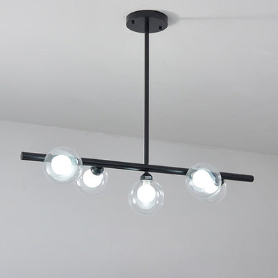 Branche Française Traditionnelle Tige Courbée Dôme Caoutchouc Bois Fer Cadre Abat-jour en Tissu Lustre à 3/5/6/8 Lumières Pour Salon 
