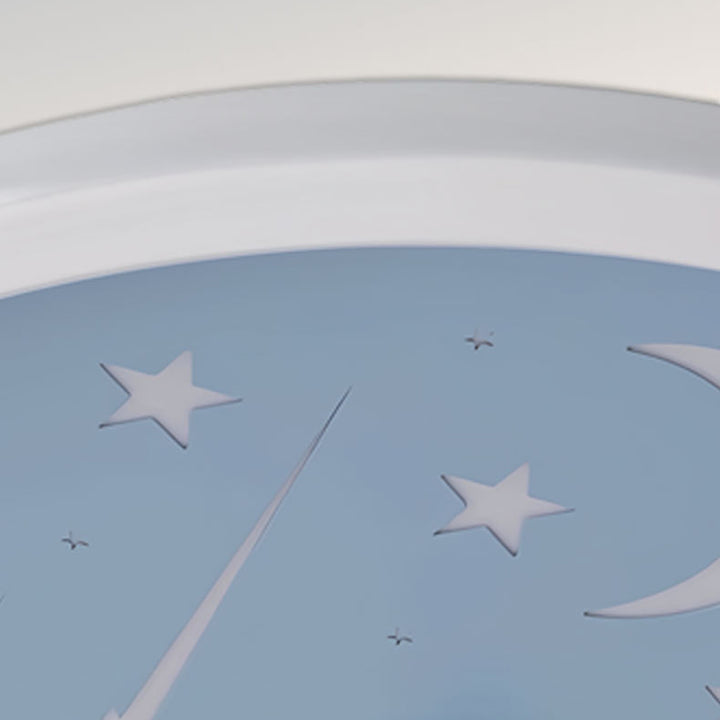 Zeitgenössische kreative Astronauten-Planeten-Eisen-Acryl-LED-Deckenleuchte für das Wohnzimmer 
