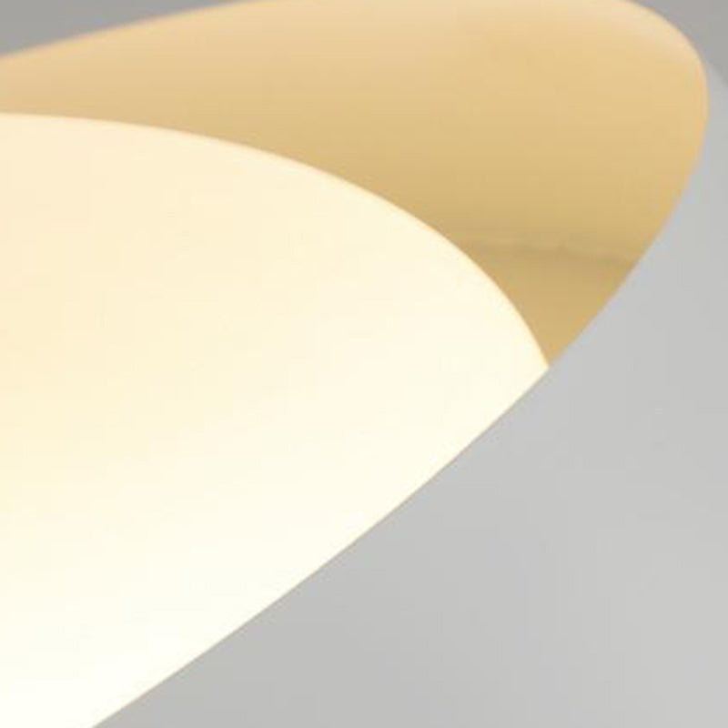 Contemporary Scandinavian Geometric Round Iron Silicone Shade LED Flush Mount Ceiling Light For Living Room
