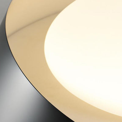 Contemporary Scandinavian Geometric Round Iron Silicone Shade LED Flush Mount Ceiling Light For Living Room
