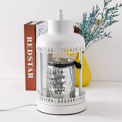 Contemporary Nordic Iron Round 1-Light Melting Wax Table Lamp For Bedroom