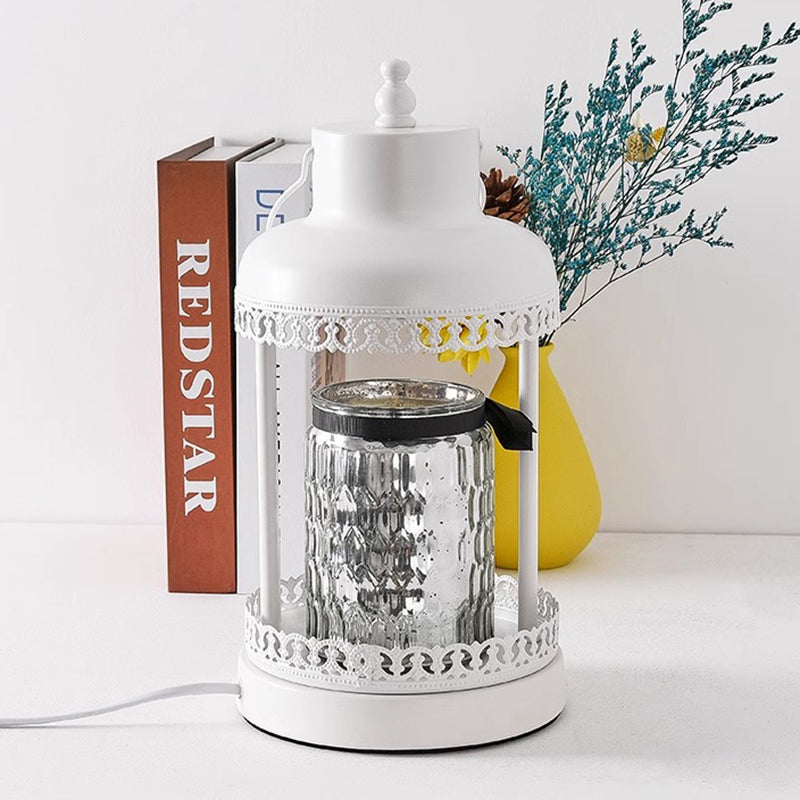 Contemporary Nordic Iron Round 1-Light Melting Wax Table Lamp For Bedroom