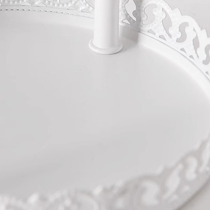 Lampe de table contemporaine nordique en fer rond à 1 lumière avec cire fondue pour chambre 