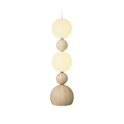 Contemporary Scandinavian Iron PE Spherical Shade LED Standing Floor Lamp For Living Room
