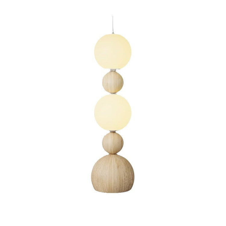 Contemporary Scandinavian Iron PE Spherical Shade LED Standing Floor Lamp For Living Room
