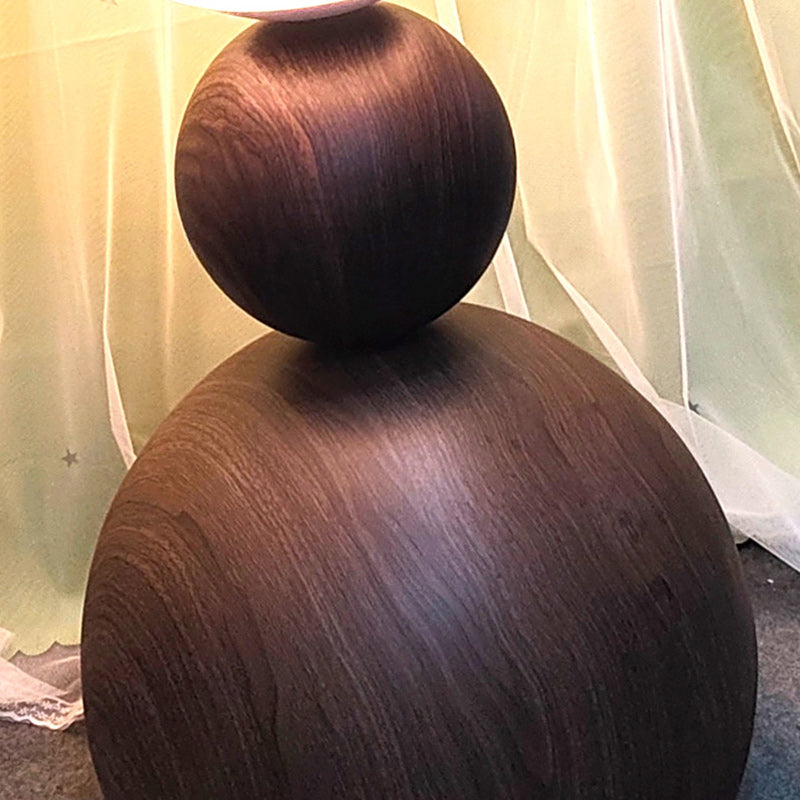 Contemporary Scandinavian Iron PE Spherical Shade LED Standing Floor Lamp For Living Room
