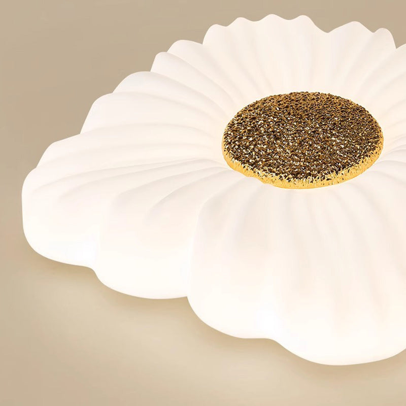 Contemporary Nordic Hardware Square PE Shade LED Flush Mount Ceiling Light For Living Room