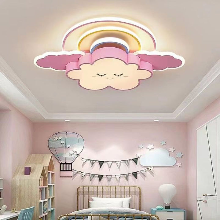 Zeitgenössische kreative Regenbogen-Hardware-Acryl-Wolkenlampe LED-Deckenleuchte für das Wohnzimmer 