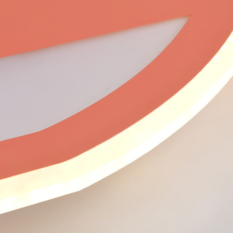 Contemporary Creative Cartoon Car Iron Acrylic LED Flush Mount Ceiling Light For Living Room