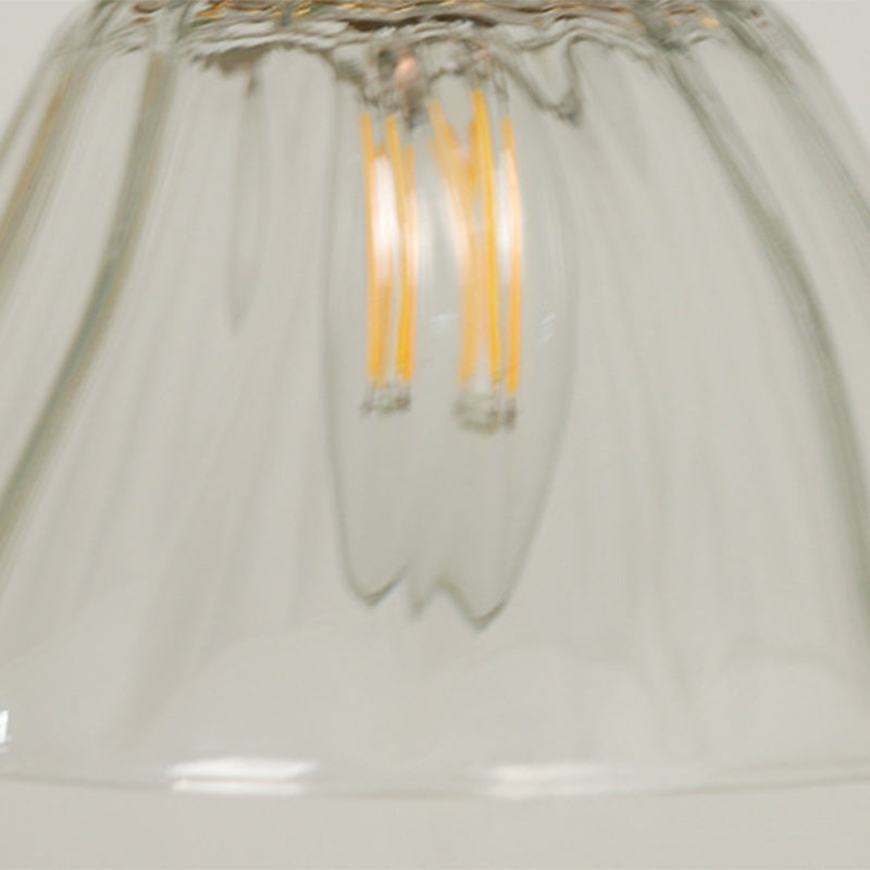 Suspension lumineuse à 1 lumière avec abat-jour conique en verre de cuivre traditionnel japonais pour salon 