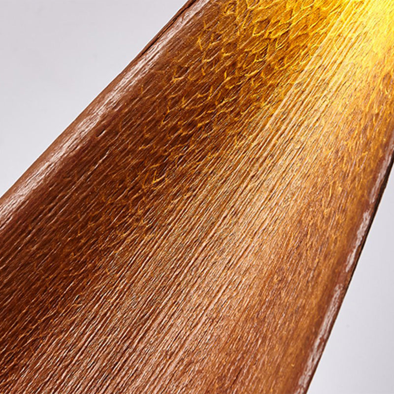 Luz colgante contemporánea creativa de hoja de cacao 1/2/3 luces para isla para comedor 