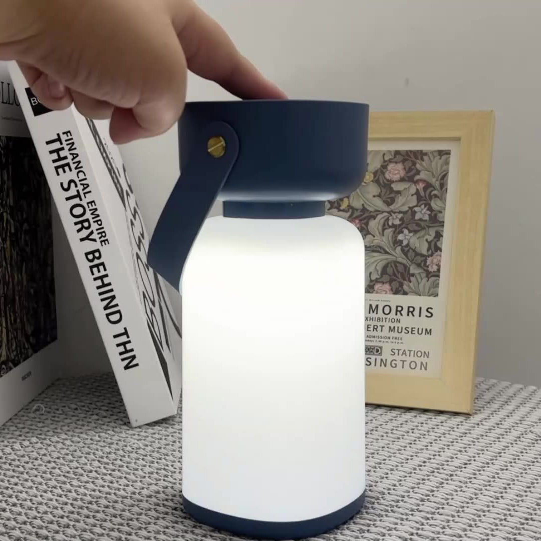 Simplicité Moderne Cylindre Étanche ABS Portable LED Lampe de Camping Extérieure Pour Jardin 