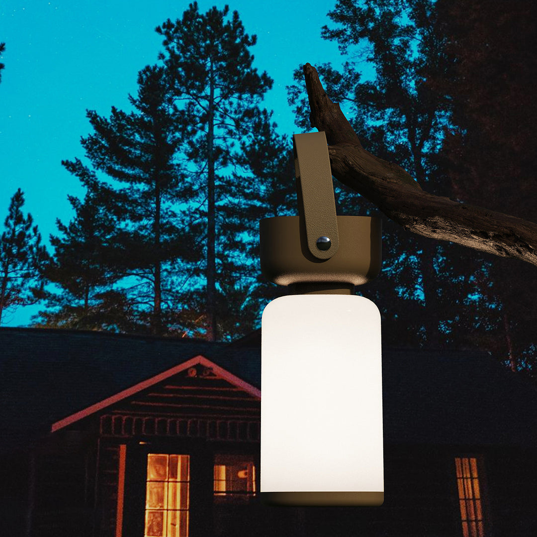 Simplicité Moderne Cylindre Étanche ABS Portable LED Lampe de Camping Extérieure Pour Jardin 