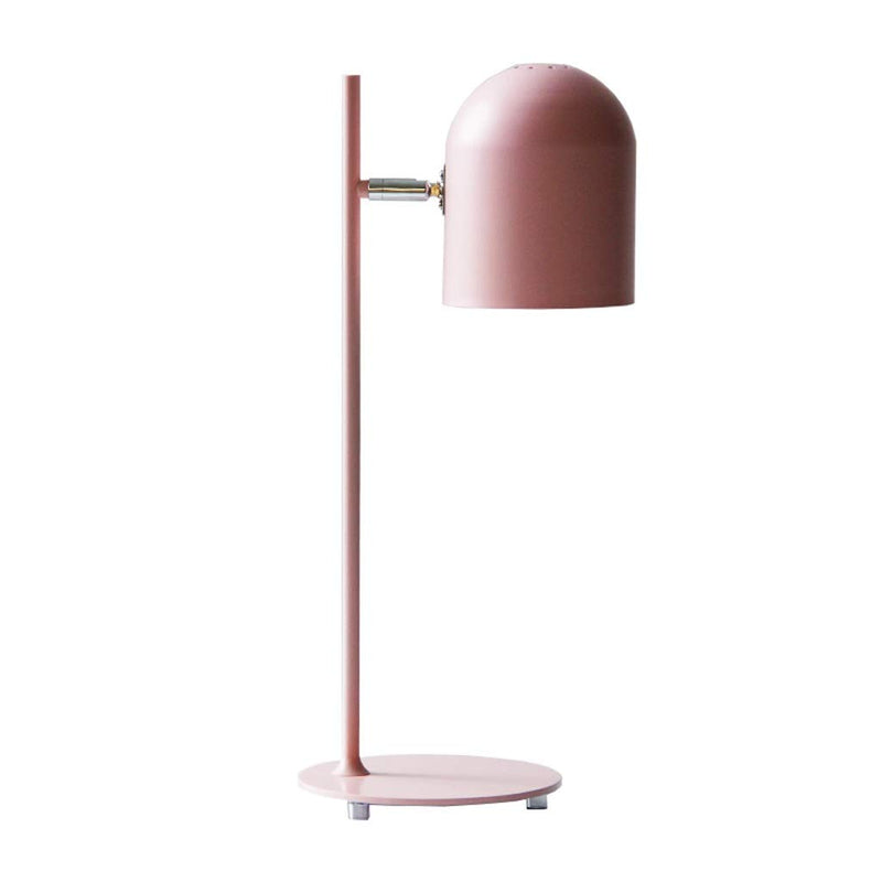 Contemporary Scandinavian Macaron Rotatable Adjustable Iron Round Shade 1-Light Table Lamp For Bedroom