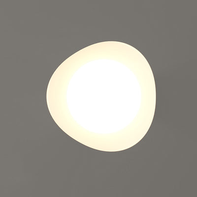 Contemporary Creative Eggshell Iron PE LED Flush Mount Ceiling Light For Living Room