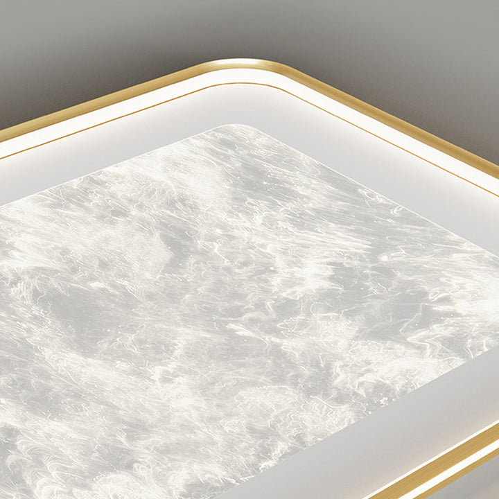 Plafonnier LED rond en aluminium acrylique minimaliste moderne pour salon 