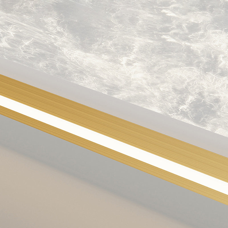 Plafonnier LED rond en aluminium acrylique minimaliste moderne pour salon 