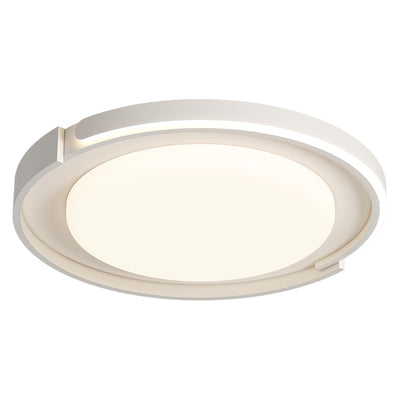 Modern Minimalist Iron Acrylic Round Shade LED Flush Mount Ceiling Light For Living Room