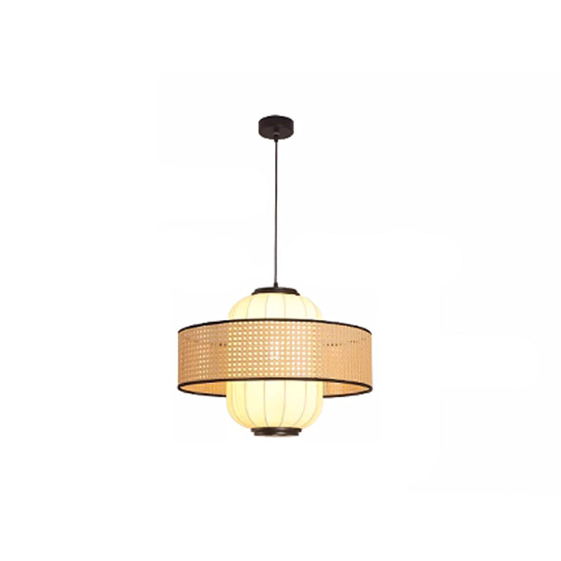 Abat-jour cylindrique en tissu d&