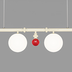 Lustre contemporain scandinave en fer acrylique avec abat-jour sphérique 3/4 lumières pour le salon 