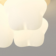 Plafonnier LED avec abat-jour en étoile en fer PE dessin animé simplicité moderne pour salon 