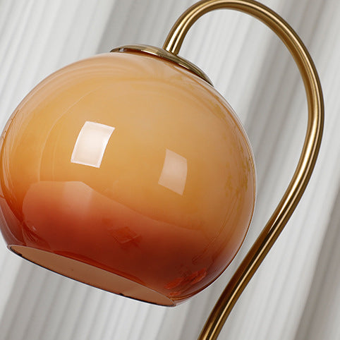 Lampe de table à cire fondue 1 lumière en bois massif avec abat-jour en verre moderne de transition pour chevet 