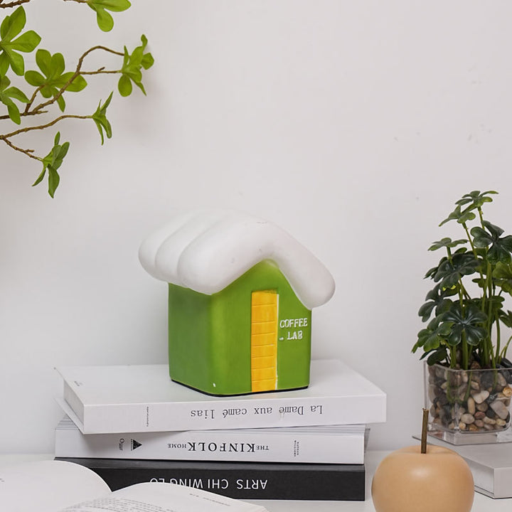 Lámpara de Mesa USB LED de Nieve Linda de Cerámica Creativa Contemporánea para Dormitorio 