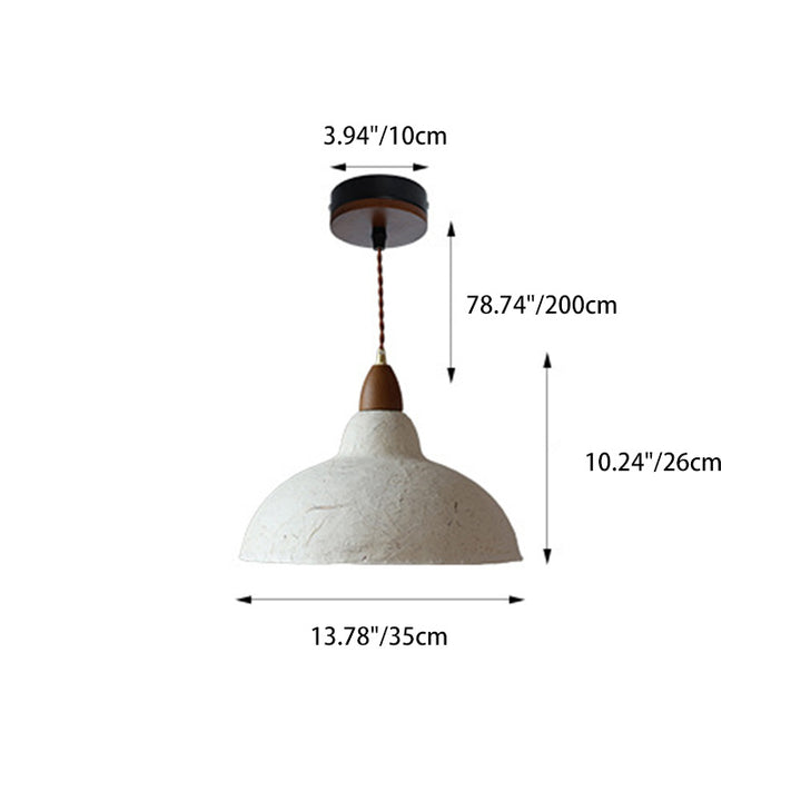 Traditional Japanese Octagonal Hand-painted Bamboo And Bird Design Xuan Paper Shade 1-Light Pendant Light For Living Room