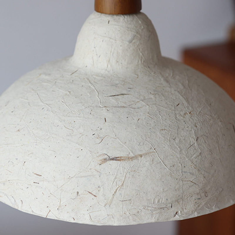 Abat-jour en papier Xuan octogonal traditionnel japonais peint à la main avec motif de bambou et oiseau, suspension à une lumière pour salon 
