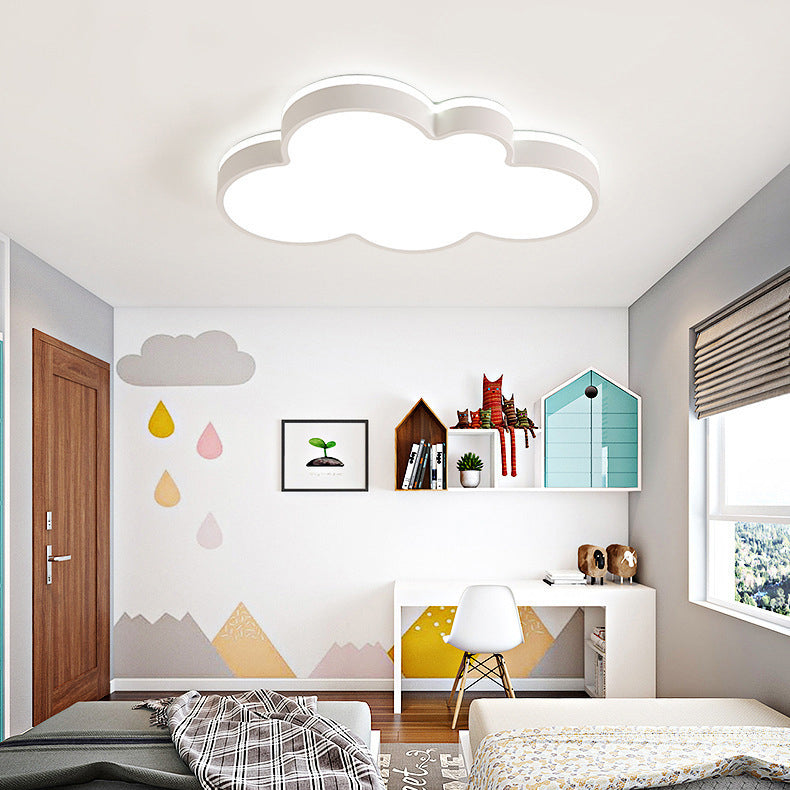 Zeitgenössische kreative Eisen-Acryl-Wolkenleuchte LED-Deckenleuchte für das Schlafzimmer 