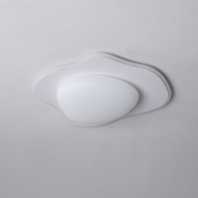 Lustre LED en fer acrylique au design contemporain pour œuf poché créatif pour chambre à coucher 