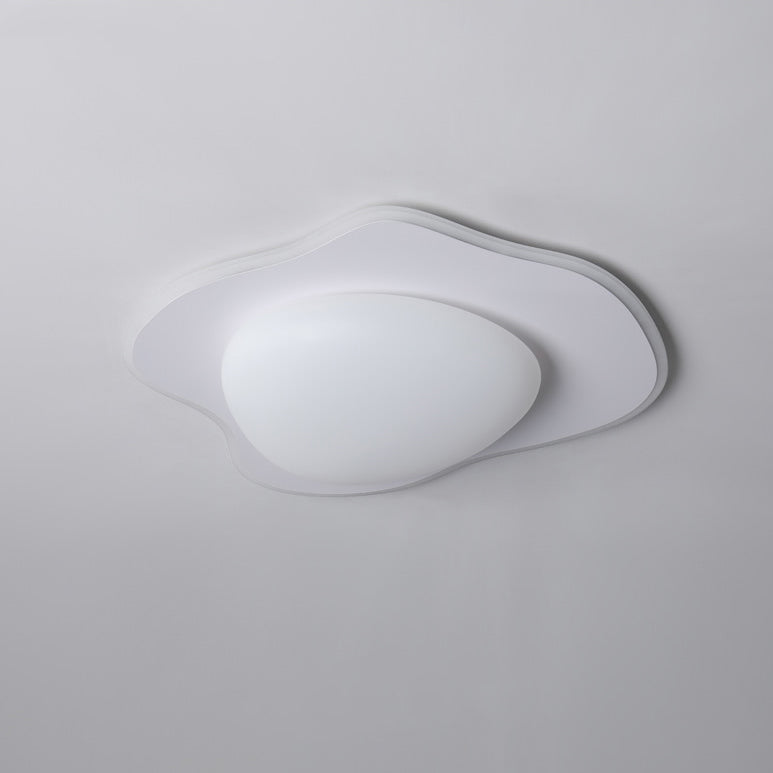 Lustre LED en fer acrylique au design contemporain pour œuf poché créatif pour chambre à coucher 