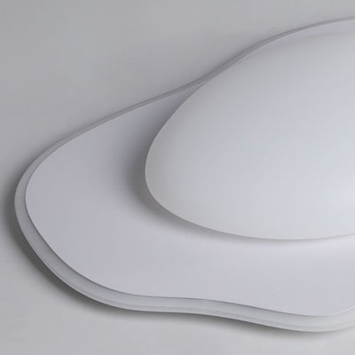 Lustre LED en fer acrylique au design contemporain pour œuf poché créatif pour chambre à coucher 
