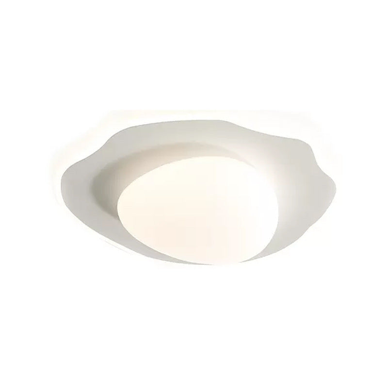 Lustre LED en fer acrylique au design contemporain pour œuf poché créatif pour chambre à coucher 