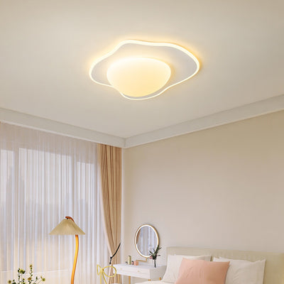 Lustre LED en fer acrylique au design contemporain pour œuf poché créatif pour chambre à coucher 
