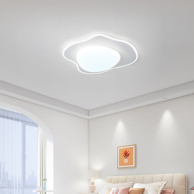 Lustre LED en fer acrylique au design contemporain pour œuf poché créatif pour chambre à coucher 