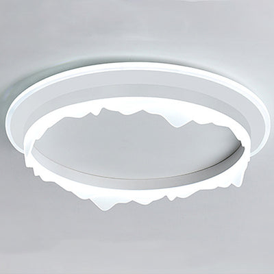 Moderno Eclecticismo Redondo de Hierro Acrílico LED Luz de Techo Empotrada para Dormitorio 