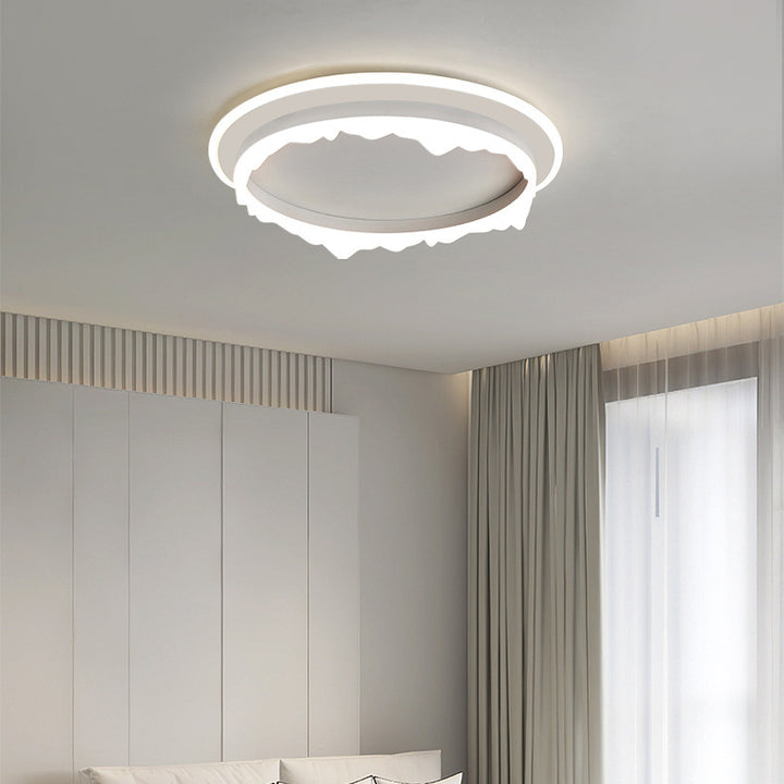 Moderne eklektische runde Eisen-Acryl-LED-Deckenleuchte für das Schlafzimmer 