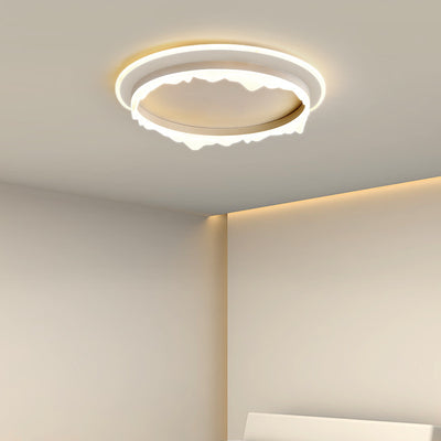 Moderno Eclecticismo Redondo de Hierro Acrílico LED Luz de Techo Empotrada para Dormitorio 