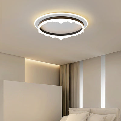 Moderno Eclecticismo Redondo de Hierro Acrílico LED Luz de Techo Empotrada para Dormitorio 