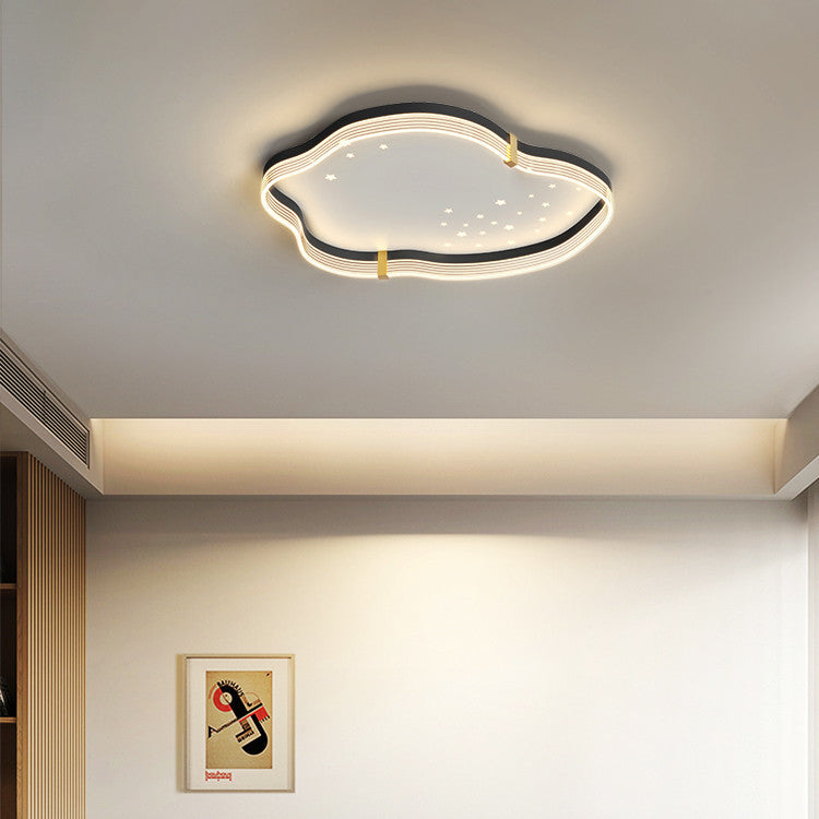 Zeitgenössische Luxus Eisen Acryl Wolken Schirm Stern Dekoration LED Deckenleuchte für Schlafzimmer 