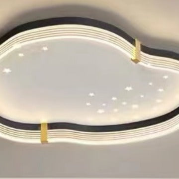 Zeitgenössische Luxus Eisen Acryl Wolken Schirm Stern Dekoration LED Deckenleuchte für Schlafzimmer 