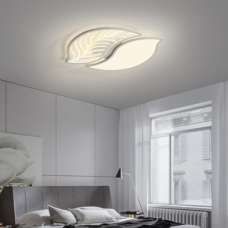 Zeitgenössische kreative Blätter Eisen Acryl LED Deckenleuchte für das Wohnzimmer 