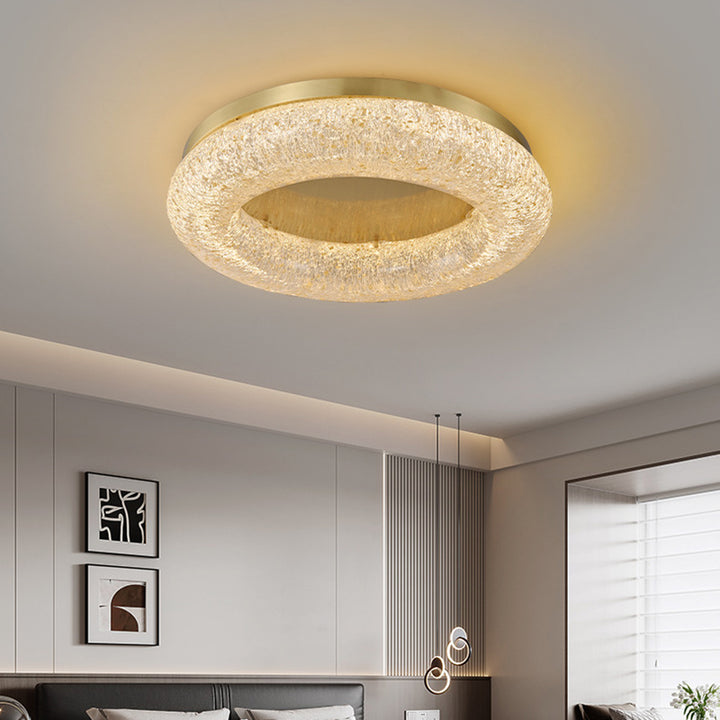 Lumière de plafond encastrée à LED avec finition résine feuille d&