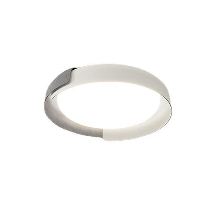 Modern Minimalist Geometric Circle Iron Acrylic LED Flush Mount Ceiling Light For Living Room