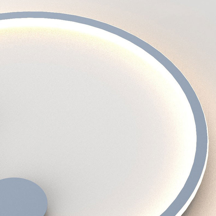 Modern Minimalist Round Iron Acrylic LED Flush Mount Ceiling Light For Living Room